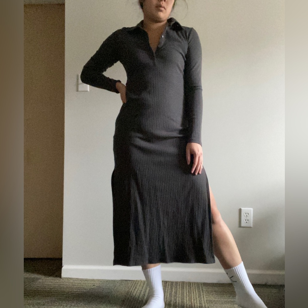 Aerie Polo Midi Dress